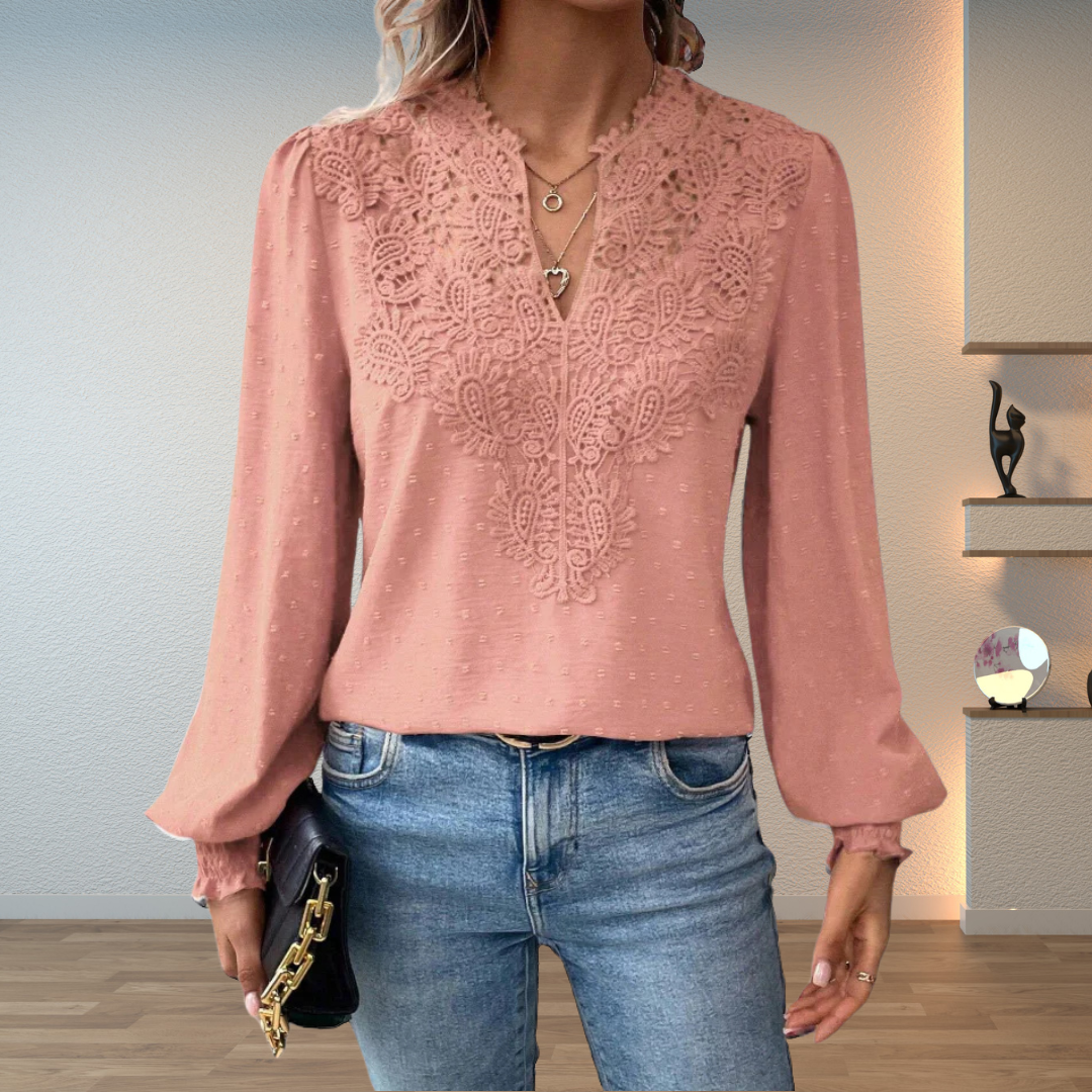 Women's Lightweight Blouse with Breathable Fabric and Relaxed Fit
