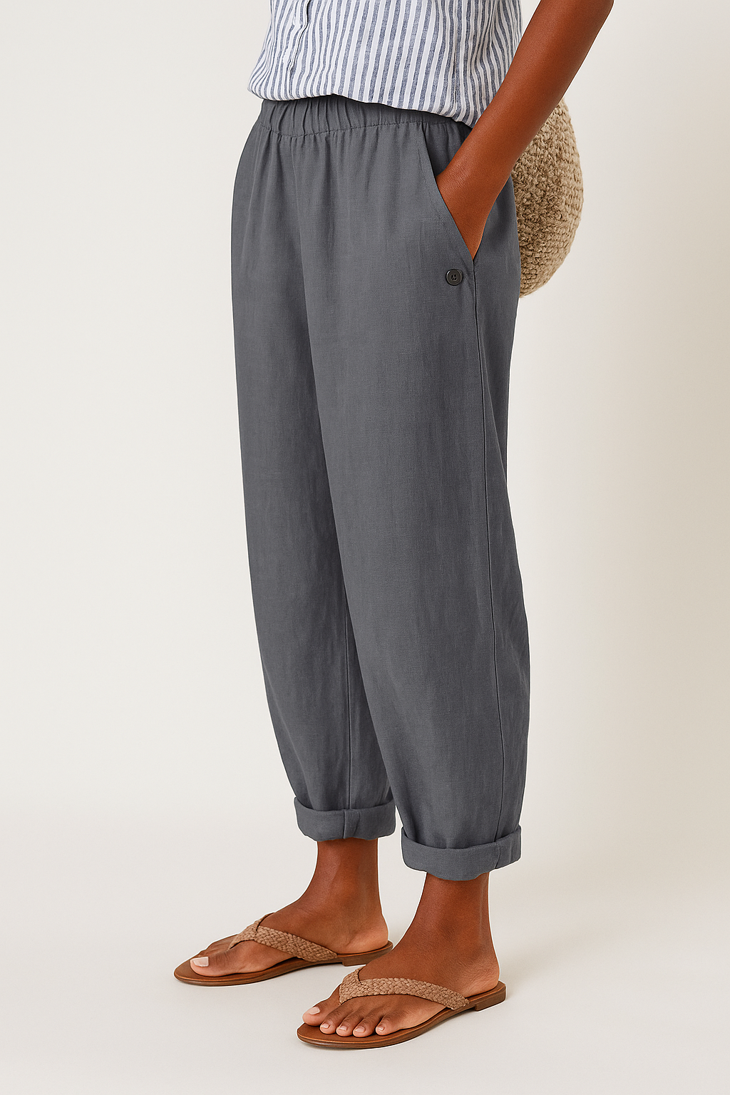Valerie | Trousers with Side Pockets and Relaxed Fit