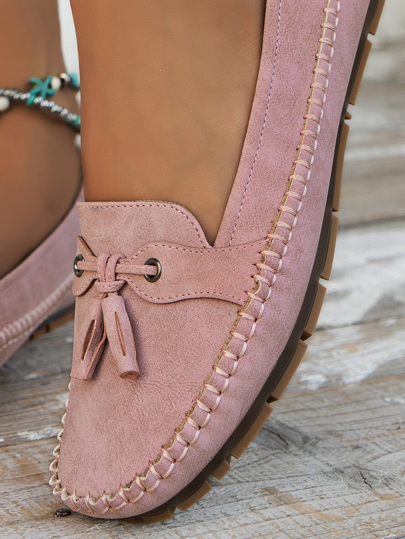 Women's Soft Loafers with Cushioned Insole and Flexible Sole