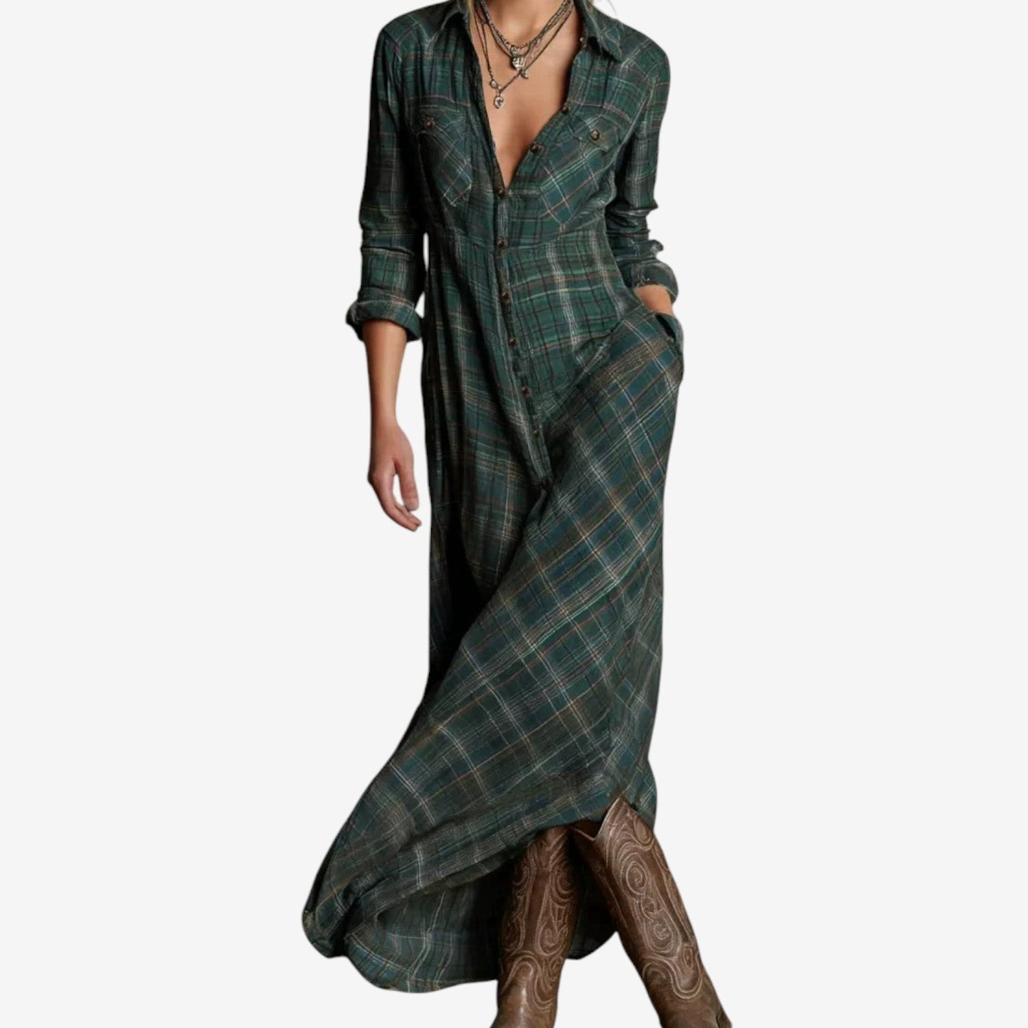 Everlasting Elongated Silhouette Sumptuously Smooth Crepe All Day Comfort Maxi Dress