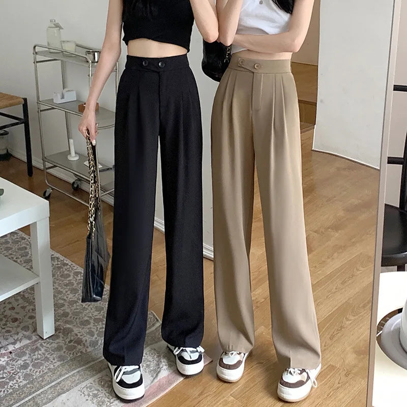 Chic Comfort Wide-Leg Trousers