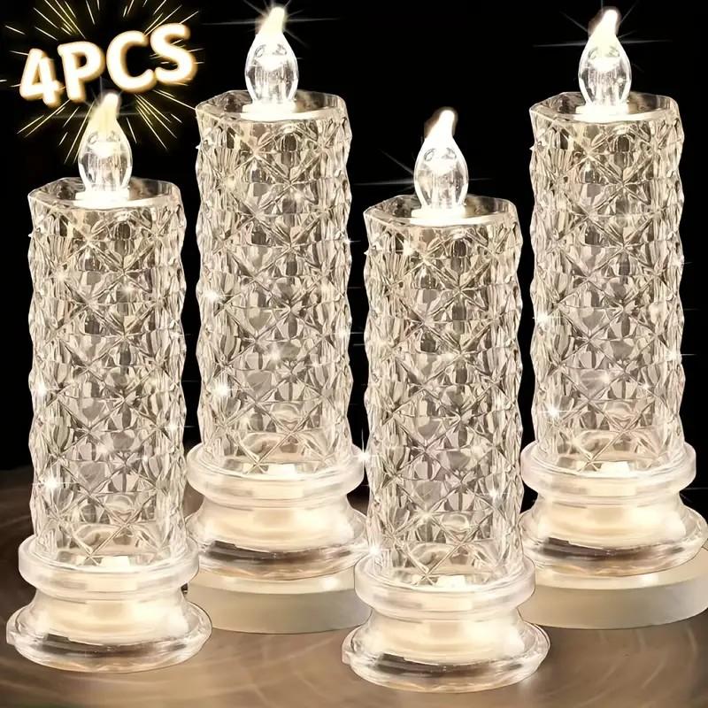 【LAST DAY SALE】LED Crystal Candle Lights ✨🕯️🔥 Buy 2 Get 1 Free, Ends Today!