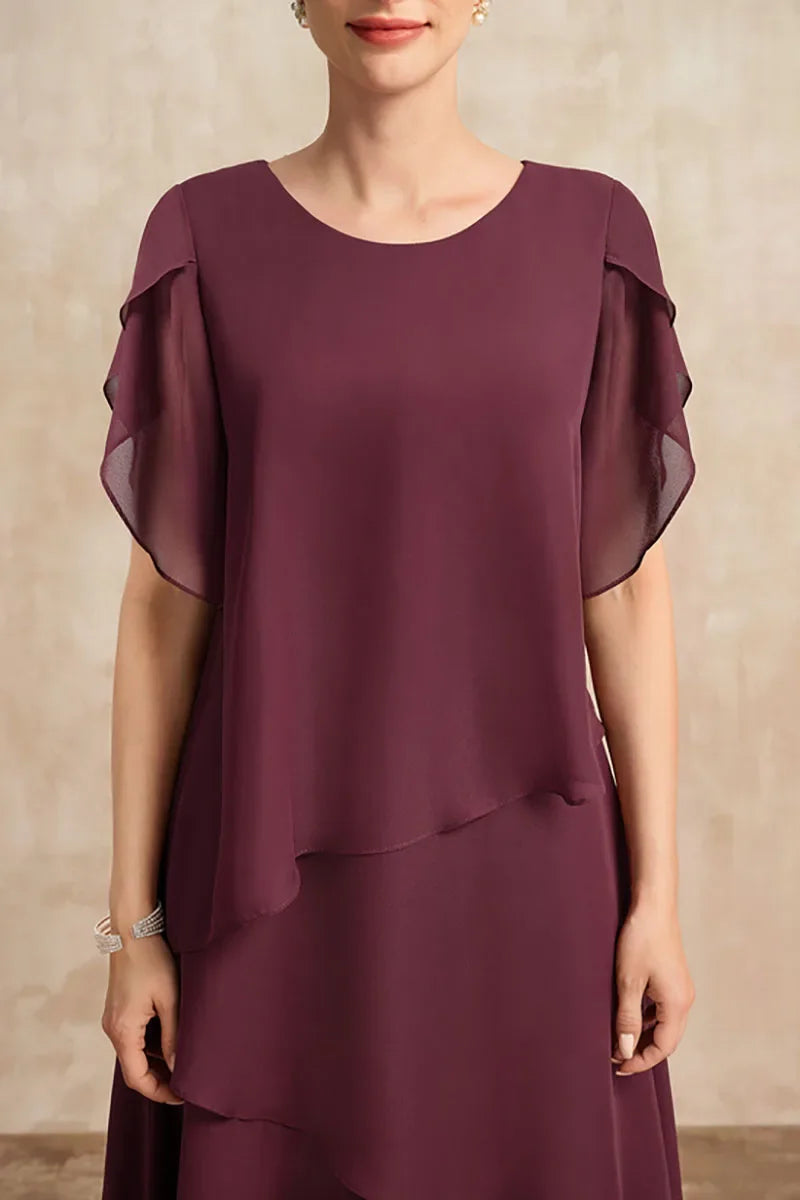 Women's Chiffon Dress with Flowing Design and Lightweight Fabric