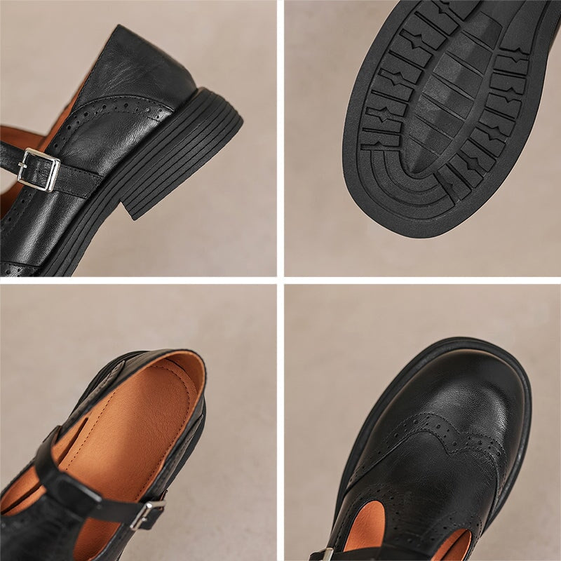 Women's Mary Jane Sandal with Vegan Leather and Classic Design
