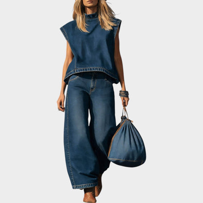 Zola | Modern Denim Two-Piece Set