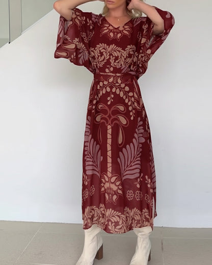 Liora | Breathable Cotton Blend Maxi Dress