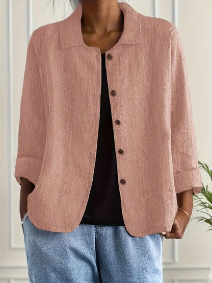 Women's Classic Top with Lightweight Fabric and Versatile Design