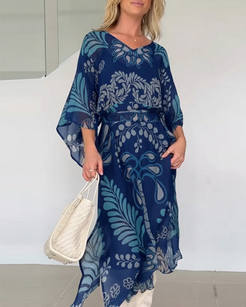 Liora | Breathable Cotton Blend Maxi Dress