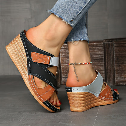 Women's Wedge Slides with Comfortable Fit and Supportive Design