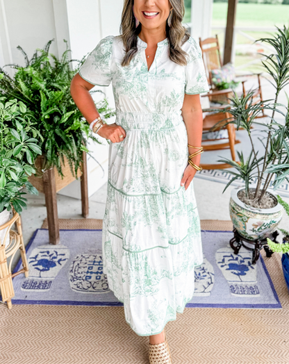 Women's Maxi Dress with Classic Design and Flowing Silhouette