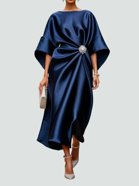 Women's Long Dress with Flowy Design and Adjustable Straps