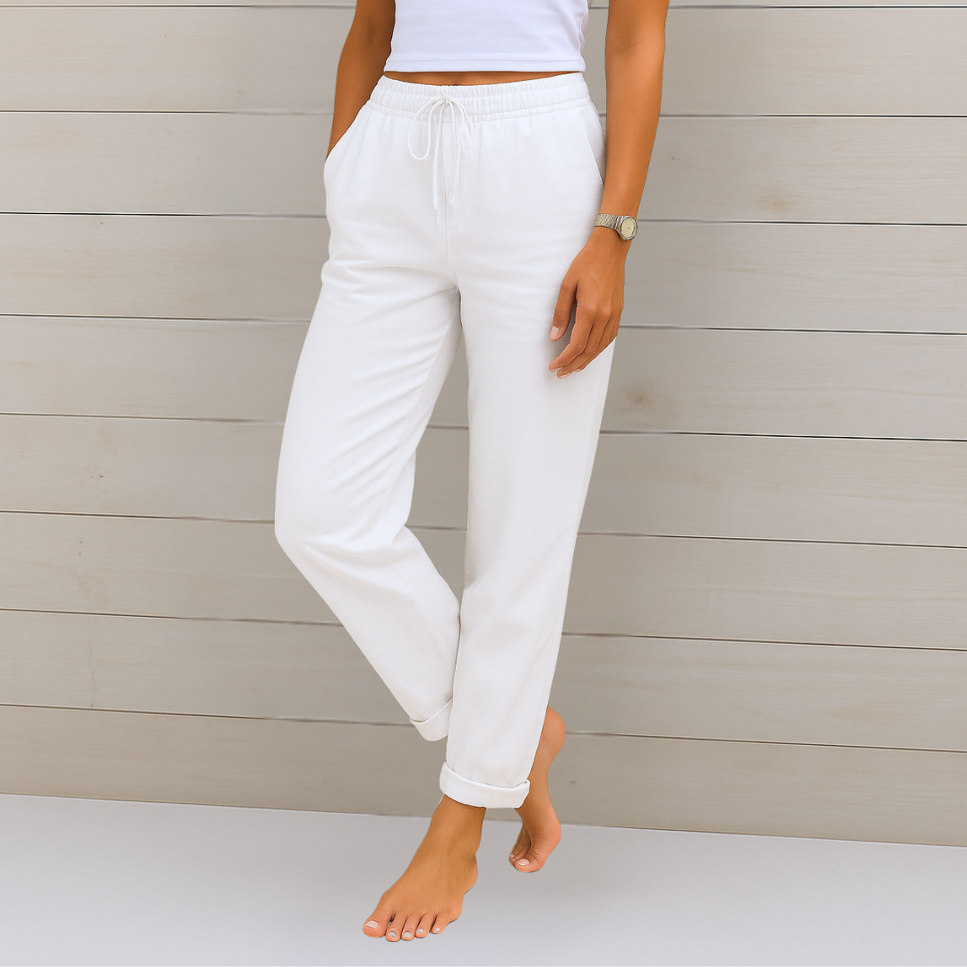 Laurel | Breathable Trousers with Elastic Waist and Relaxed Fit