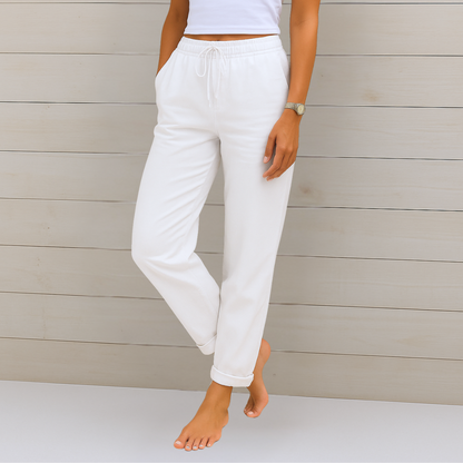 Laurel | Breathable Trousers with Elastic Waist and Relaxed Fit