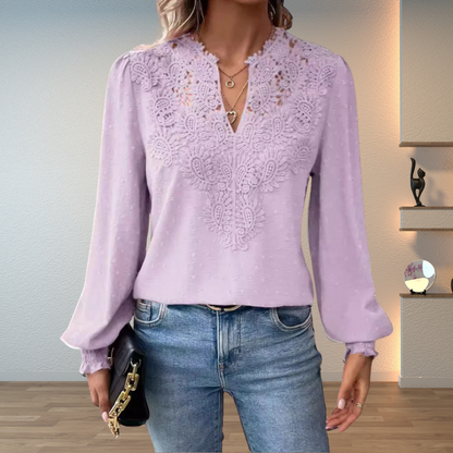 Women's Lightweight Blouse with Breathable Fabric and Relaxed Fit