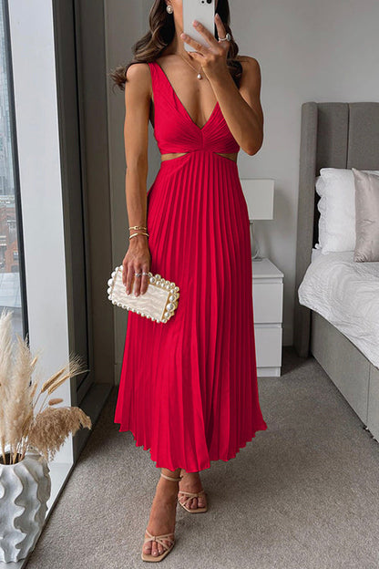 Women’s Sheer Crepe Evening Gown – Elegant Flowing A-Line Draped Bodice Dress
