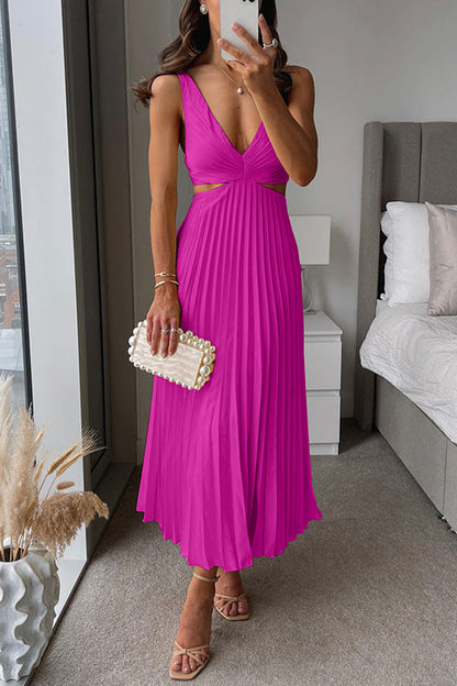 Women’s Sheer Crepe Evening Gown – Elegant Flowing A-Line Draped Bodice Dress