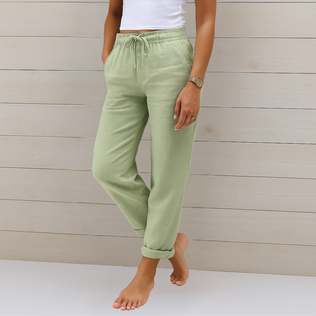 Laurel | Breathable Trousers with Elastic Waist and Relaxed Fit