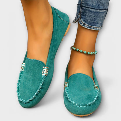 Women's Slip-On Moccasins with Soft Upper and Flexible Sole