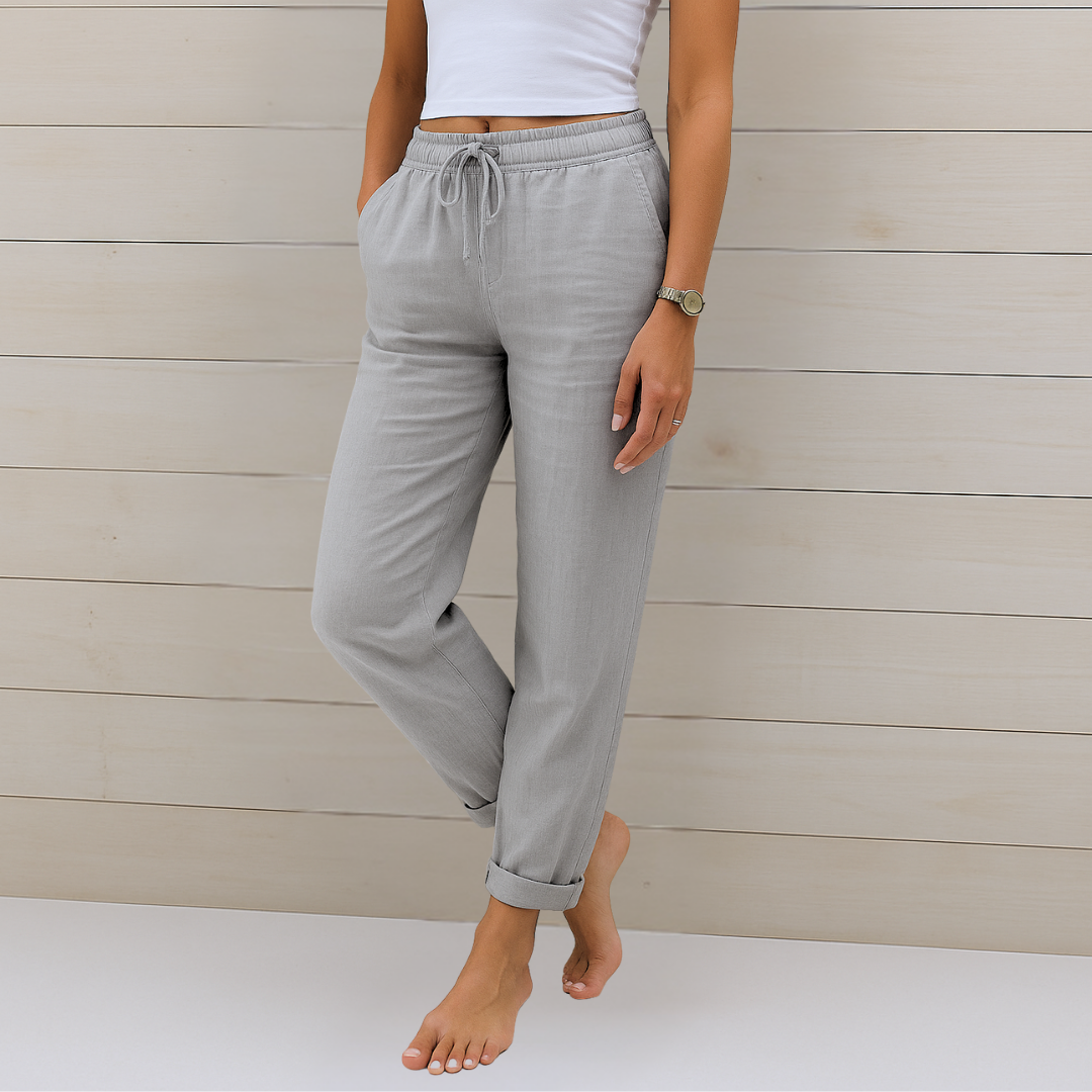 Laurel | Breathable Trousers with Elastic Waist and Relaxed Fit