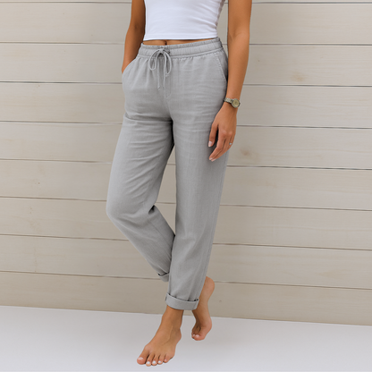 Laurel | Breathable Trousers with Elastic Waist and Relaxed Fit