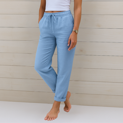 Laurel | Breathable Trousers with Elastic Waist and Relaxed Fit