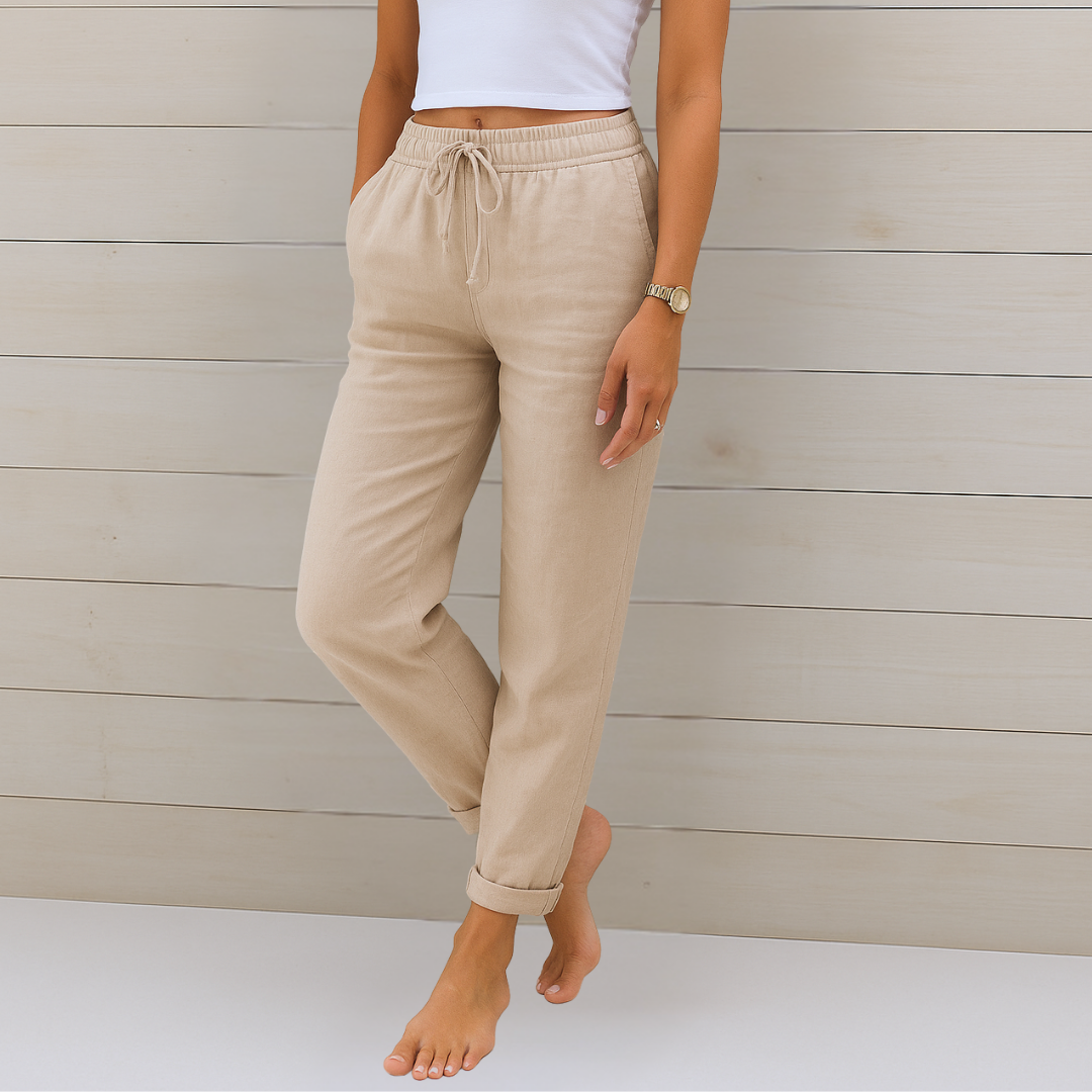 Laurel | Breathable Trousers with Elastic Waist and Relaxed Fit