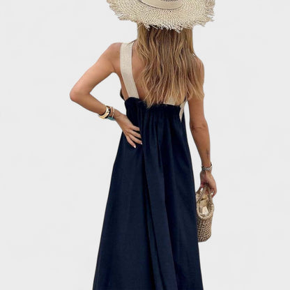 Luxurious Crisscrossing Neckline Chiffon With Effortless Fluid Draping Maxi Dress