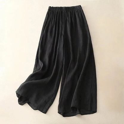 Women's Loose Waistband Trousers with Relaxed Fit and Versatile Style
