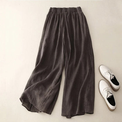Women's Loose Waistband Trousers with Relaxed Fit and Versatile Style
