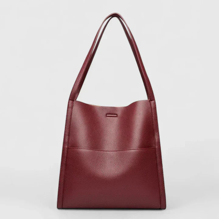Women's Structured Handbag with Zipper Closure and Interior Pockets
