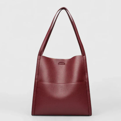 Women's Structured Handbag with Zipper Closure and Interior Pockets