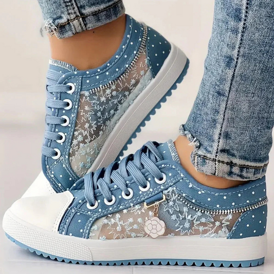 Women's Athletic Sneakers with Supportive Design and Breathable Mesh