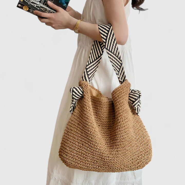 Women's Bohemian Shoulder Bag with Adjustable Strap and Spacious Interior