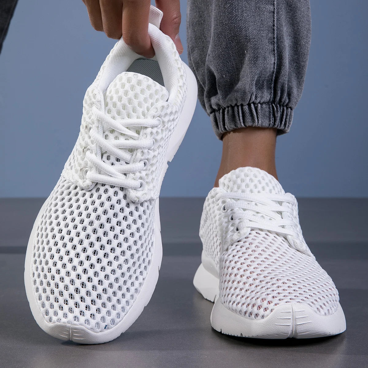 Women's Walking Sneakers with Arch Support and Breathable Design