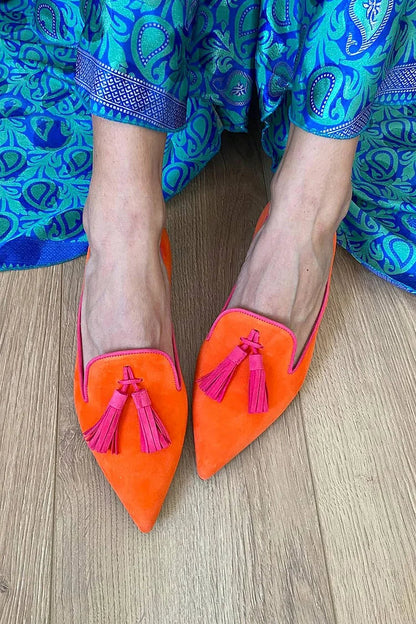Women's Tassel Loafers with Slip-On Design and Versatile Style