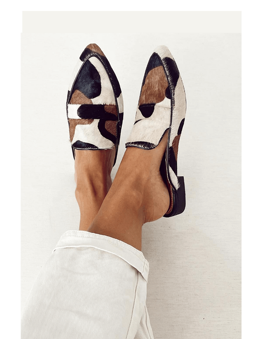 Women's Patterned Loafers with Slip-On Design and Versatile Style