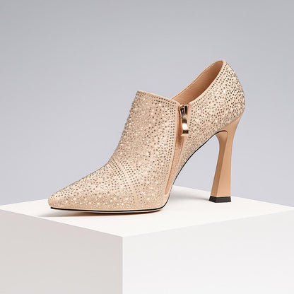 Women's Rhinestone Pearl Stiletto Heels