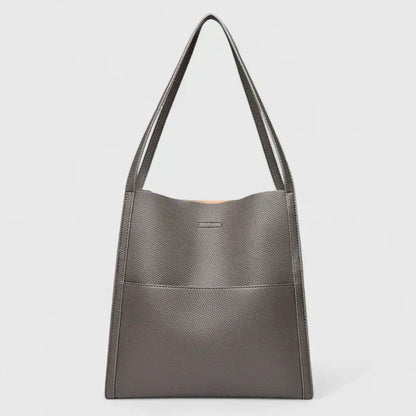 Women's Structured Handbag with Zipper Closure and Interior Pockets