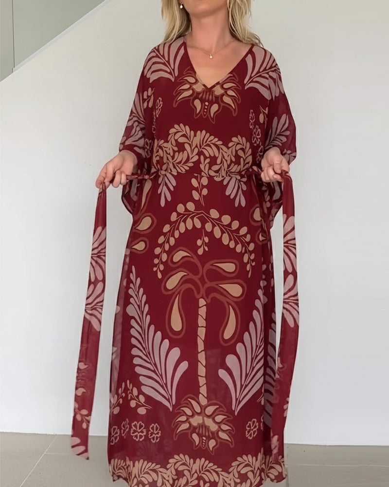 Liora | Breathable Cotton Blend Maxi Dress