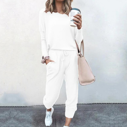 Genevieve | Jogger Lounge Set with Adjustable Waist and Soft Fabric