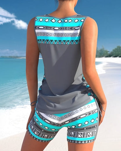 Women's Swimwear Set with Adjustable Straps and Quick-Dry Fabric