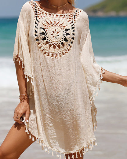 Women's Beach Cover-Up with Lightweight Fabric and Relaxed Fit