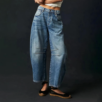 Tatum | Barrel Leg Jeans with High Waist and Relaxed Fit