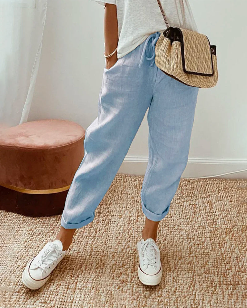 Rosalie | Waistband Trouser with Casual Fit and Versatile Style