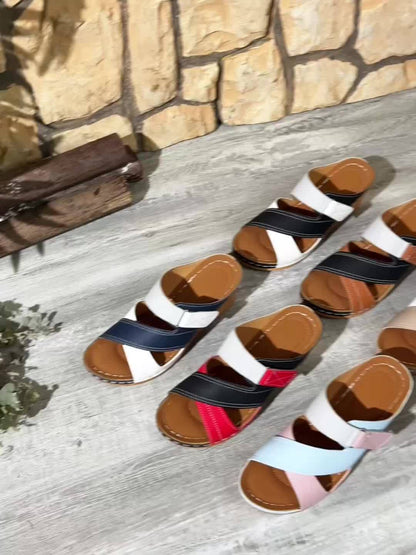Women's Wedge Slides with Comfortable Fit and Supportive Design