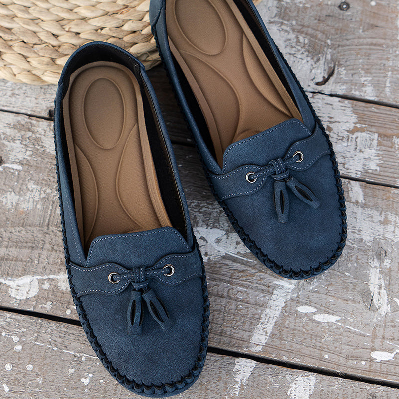 Women's Soft Loafers with Cushioned Insole and Flexible Sole