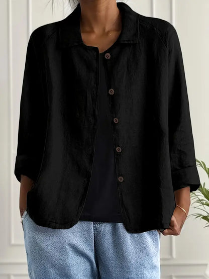 Women's Classic Top with Lightweight Fabric and Versatile Design