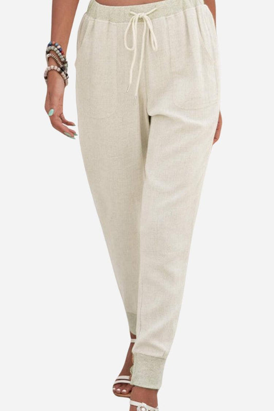 Zariah | Jogger Trousers with Drawstring Waist and Elastic Cuffs