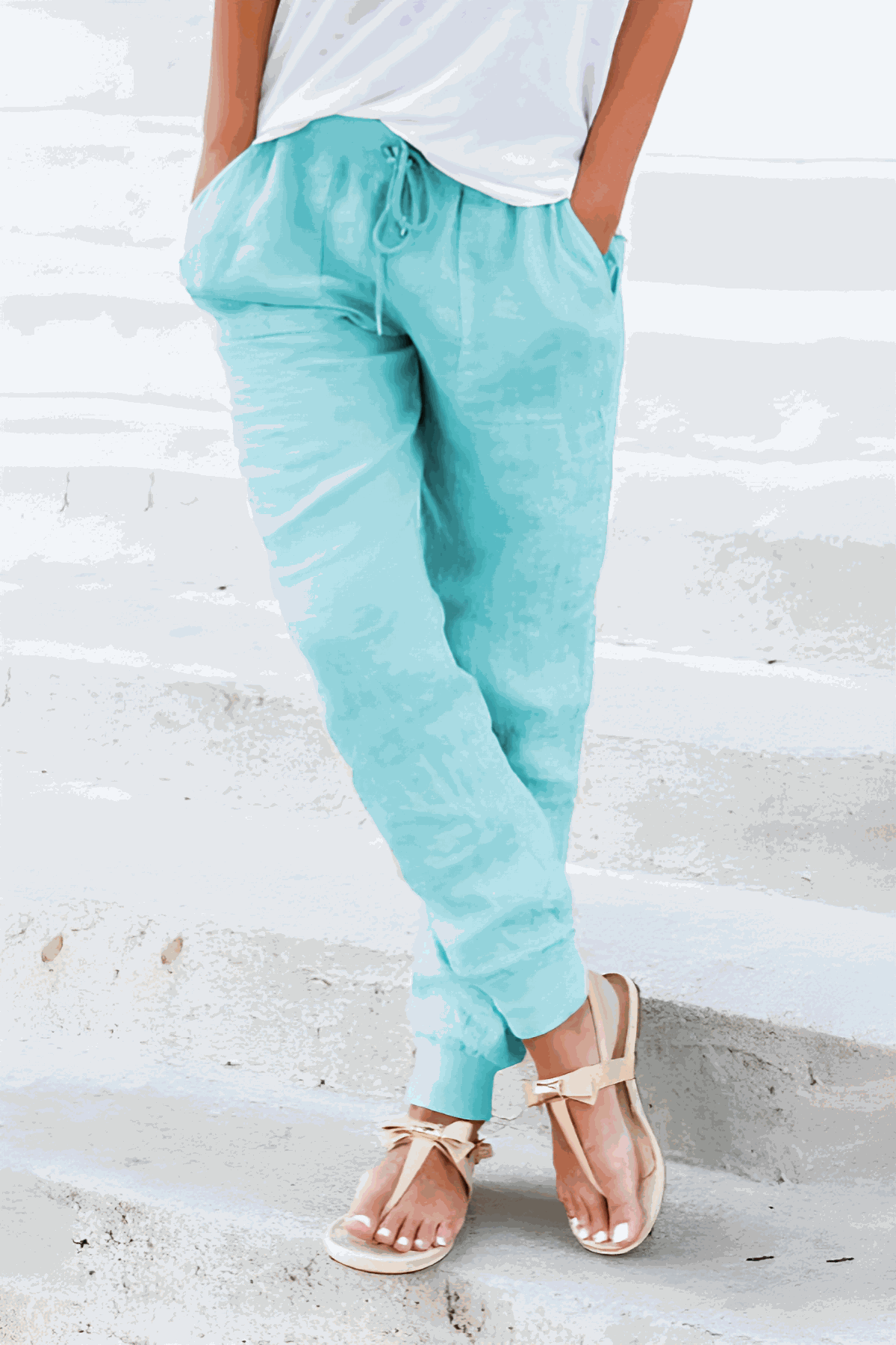 Zariah | Jogger Trousers with Drawstring Waist and Elastic Cuffs