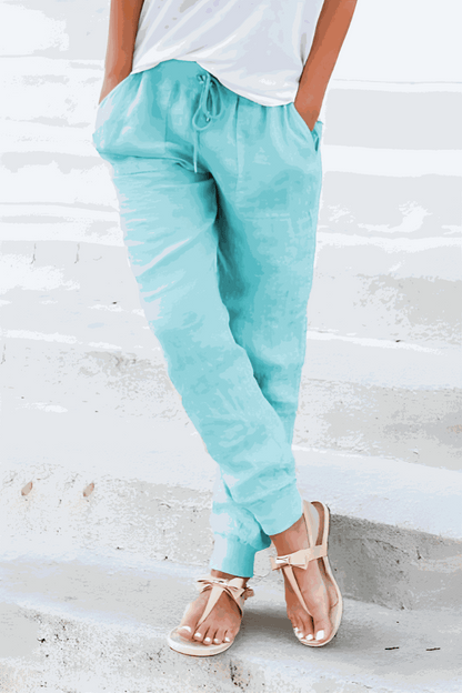 Zariah | Jogger Trousers with Drawstring Waist and Elastic Cuffs